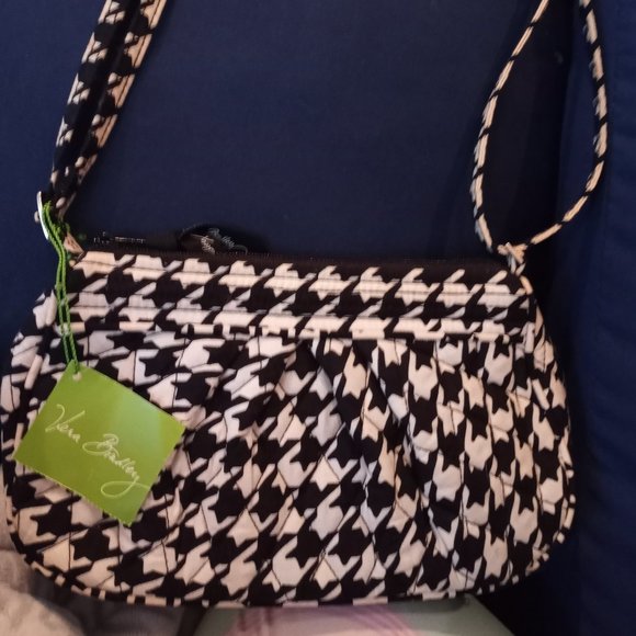 Vera Bradley Handbags - Vera Bradley FRANNIE Midnight Houndstooth  Bag